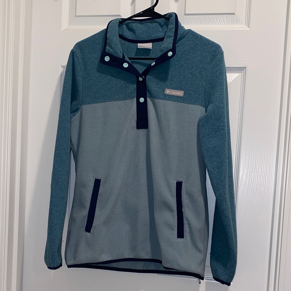 Columbia Women's Teal, Dark Sea Blue, Navy Quarter Button